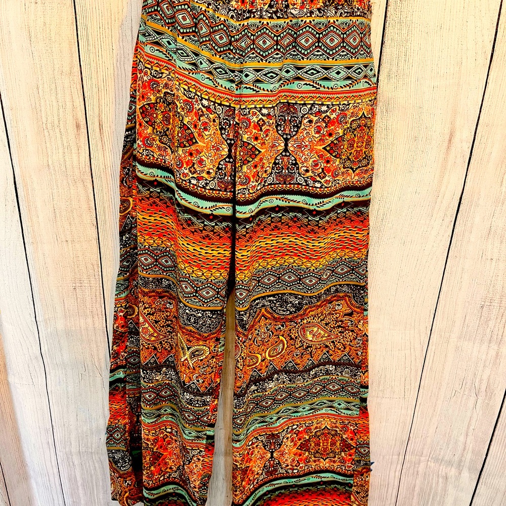 Beautiful Moroccan, print, wide leg, light weight pant